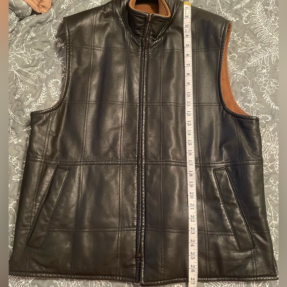 Patrick James Reversible Leather and Cashmere Vest - Picture 8 of 8